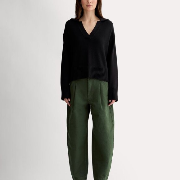 Everlane Women's Everywhere Pant in Dark Forest, Size 4, Cotton/Linen - Picture 3 of 7